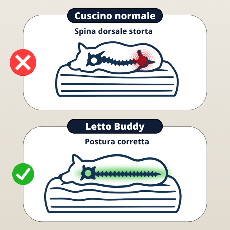 Dettaglio imbottitura ortopedica