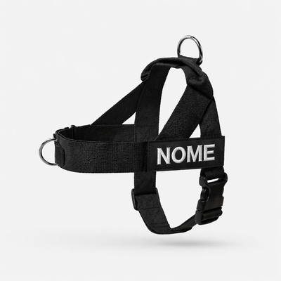 Pettorina anti-tiro myBuddy con patch nome cane vista laterale